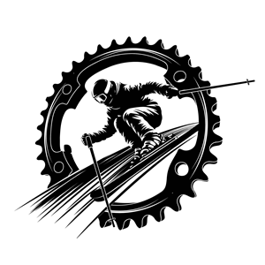 Ski- Bike- Run tattoo Drawing