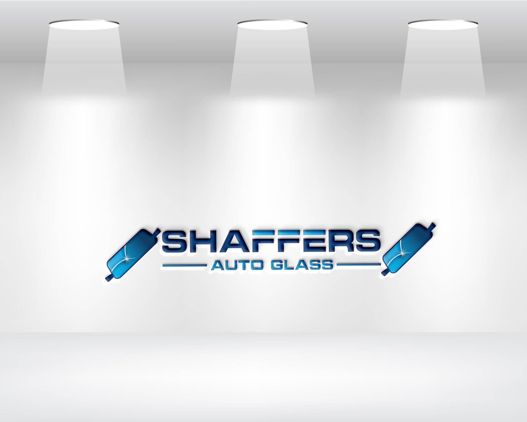 Modern, Bold Logo Design for Shaffers Auto Glass, automotive glass