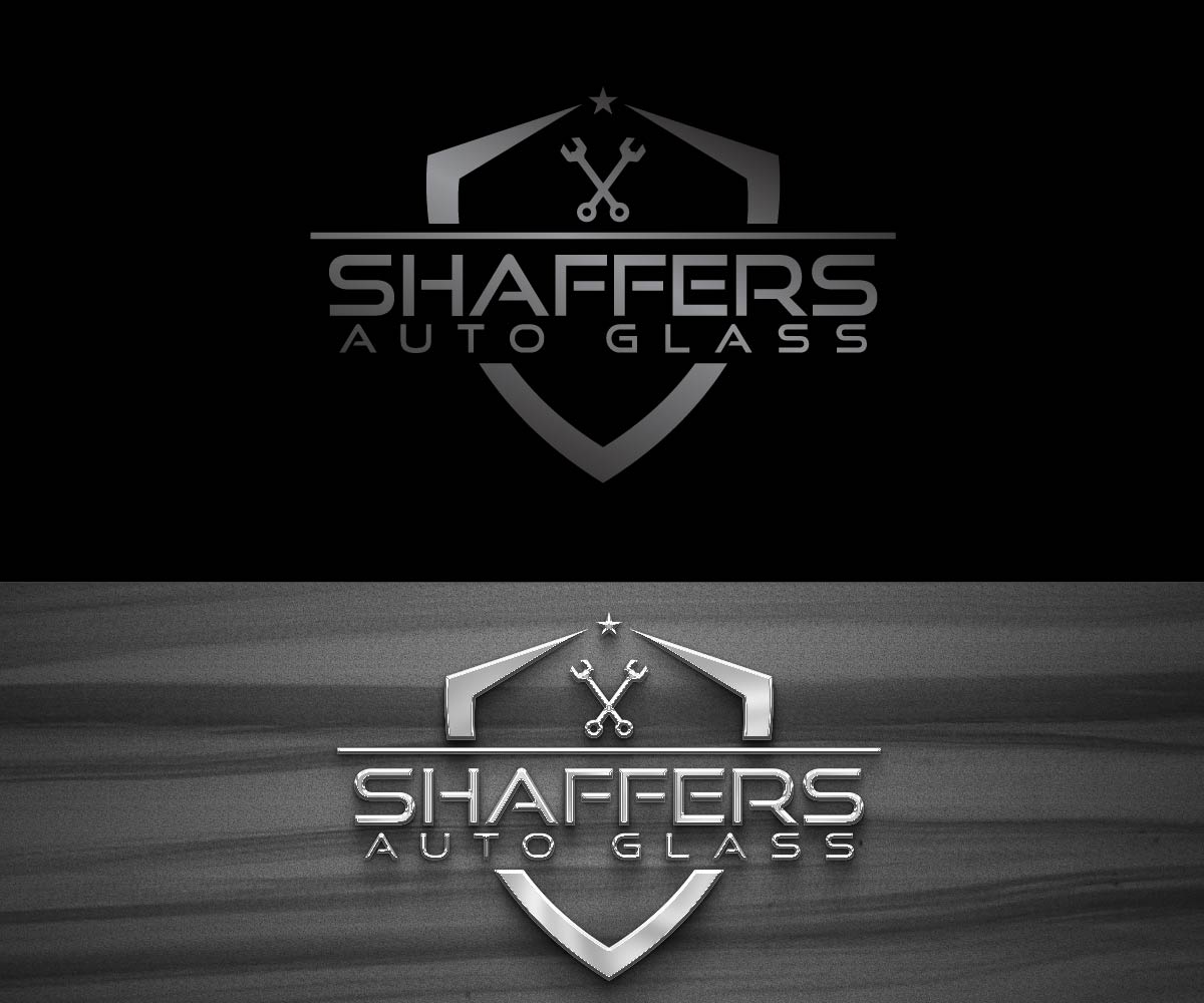 Modern, Bold Logo Design for Shaffers Auto Glass, automotive glass