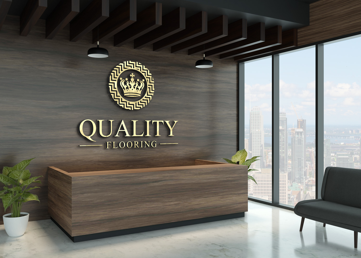 Logo-Design von LogoEon für QUALITY FLOORING LLC | Design #32358149