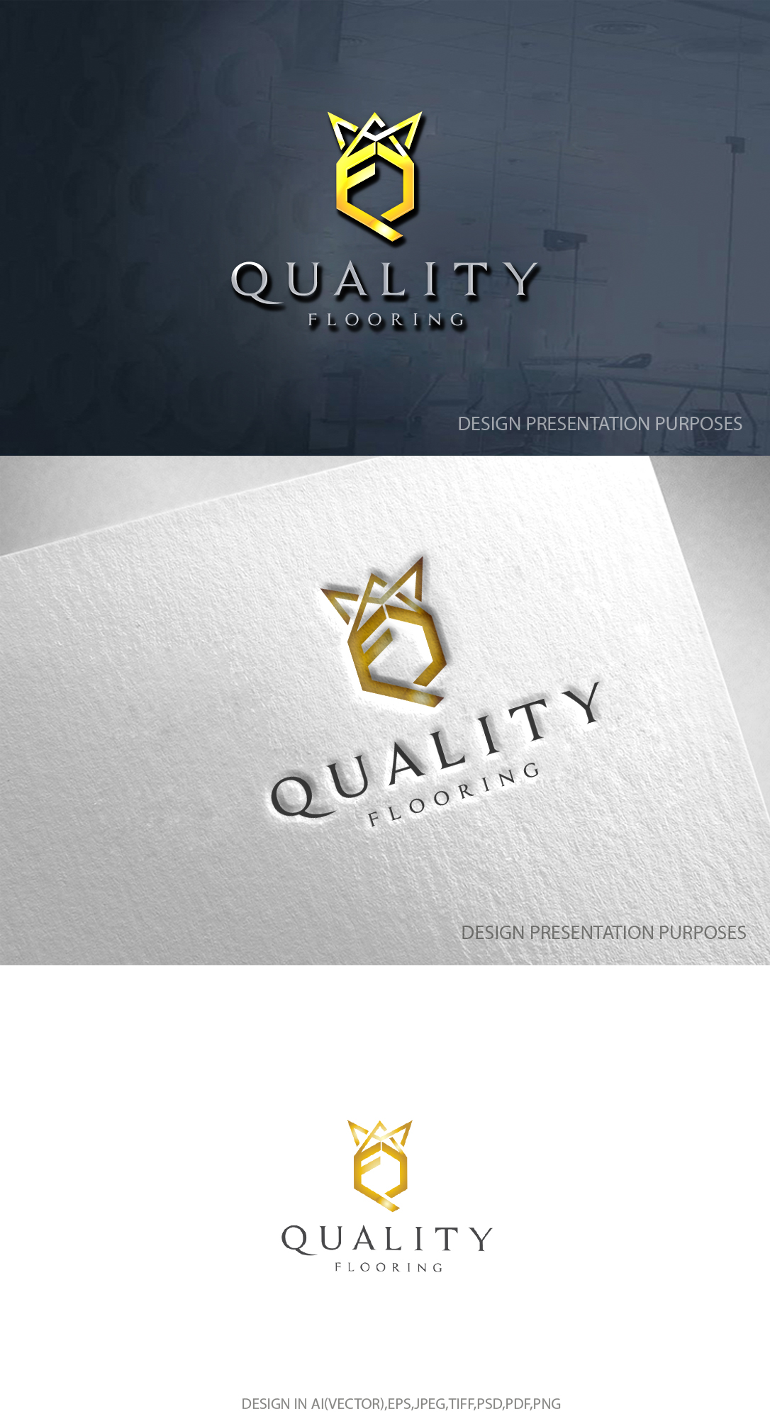 Diseño de Logo por zebronicgraphic para QUALITY FLOORING LLC | Diseño #32359050