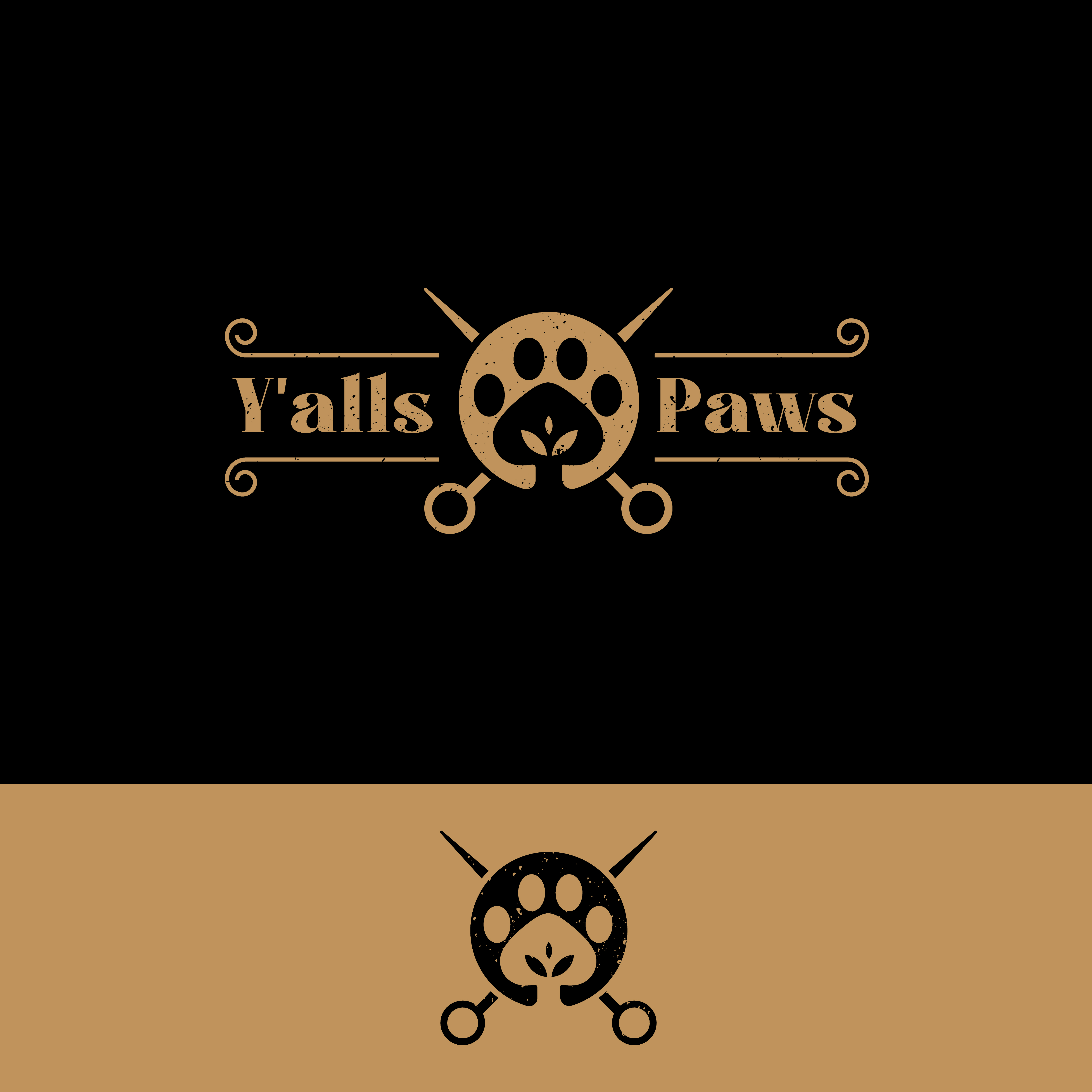 Logo Design by UMA 7 for Y'alls Paws | Design #32364836