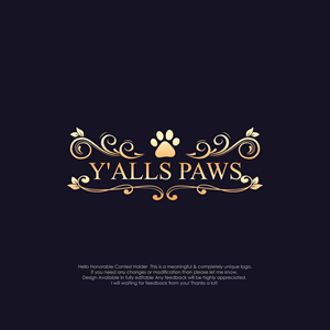 Logo-Design von LogoEon für Y'alls Paws | Design: #32359672