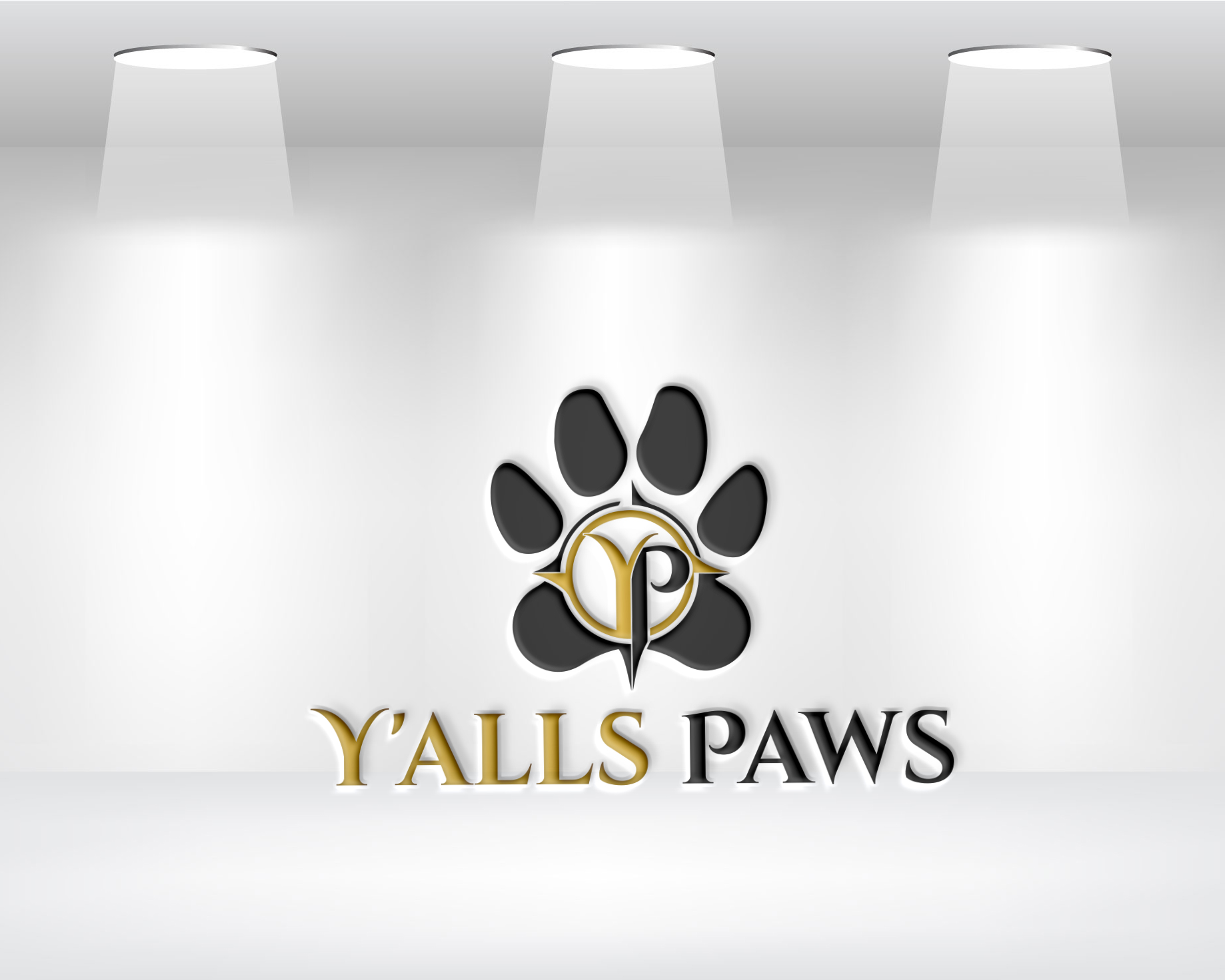 Logo Design by Daniel Khan for Y'alls Paws | Design #32361986
