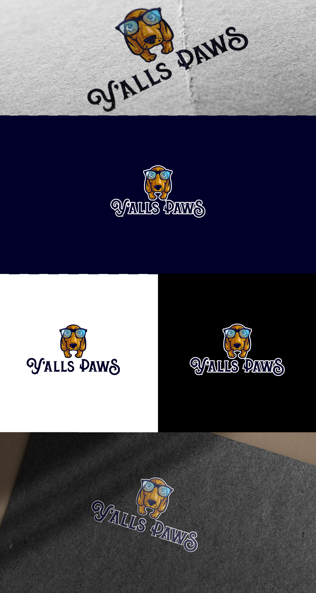 Logo Design by END™ for Y'alls Paws | Design #32373664