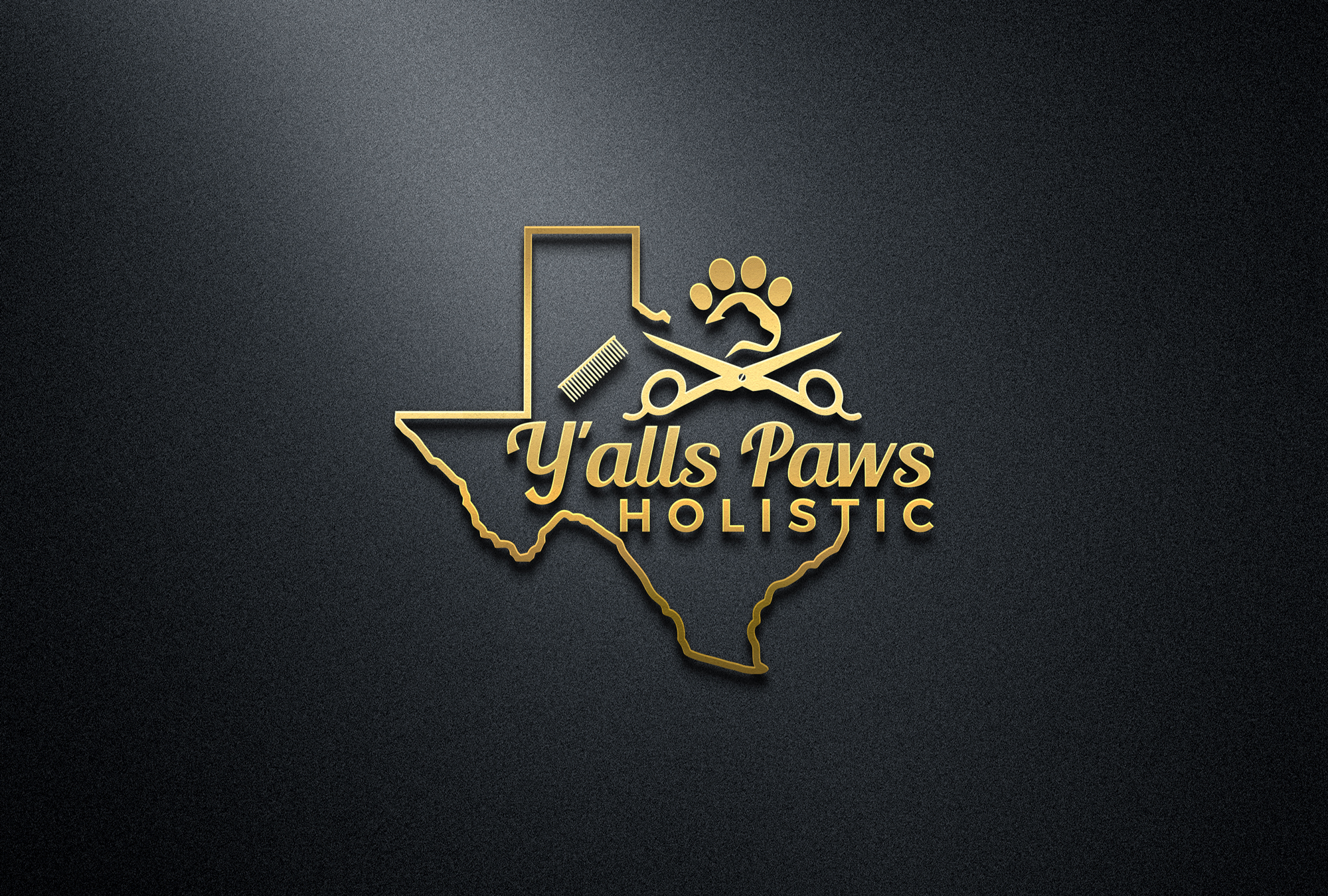 Logo Design by Mk_Graphix for Y'alls Paws | Design #32361234