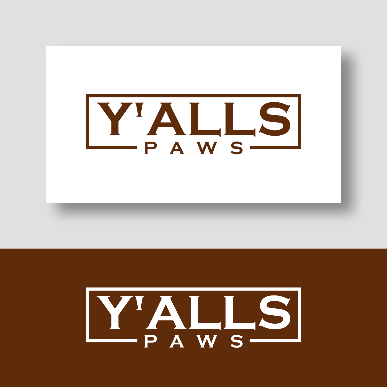 Logo Design by ganesaputu for Y'alls Paws | Design #32361241