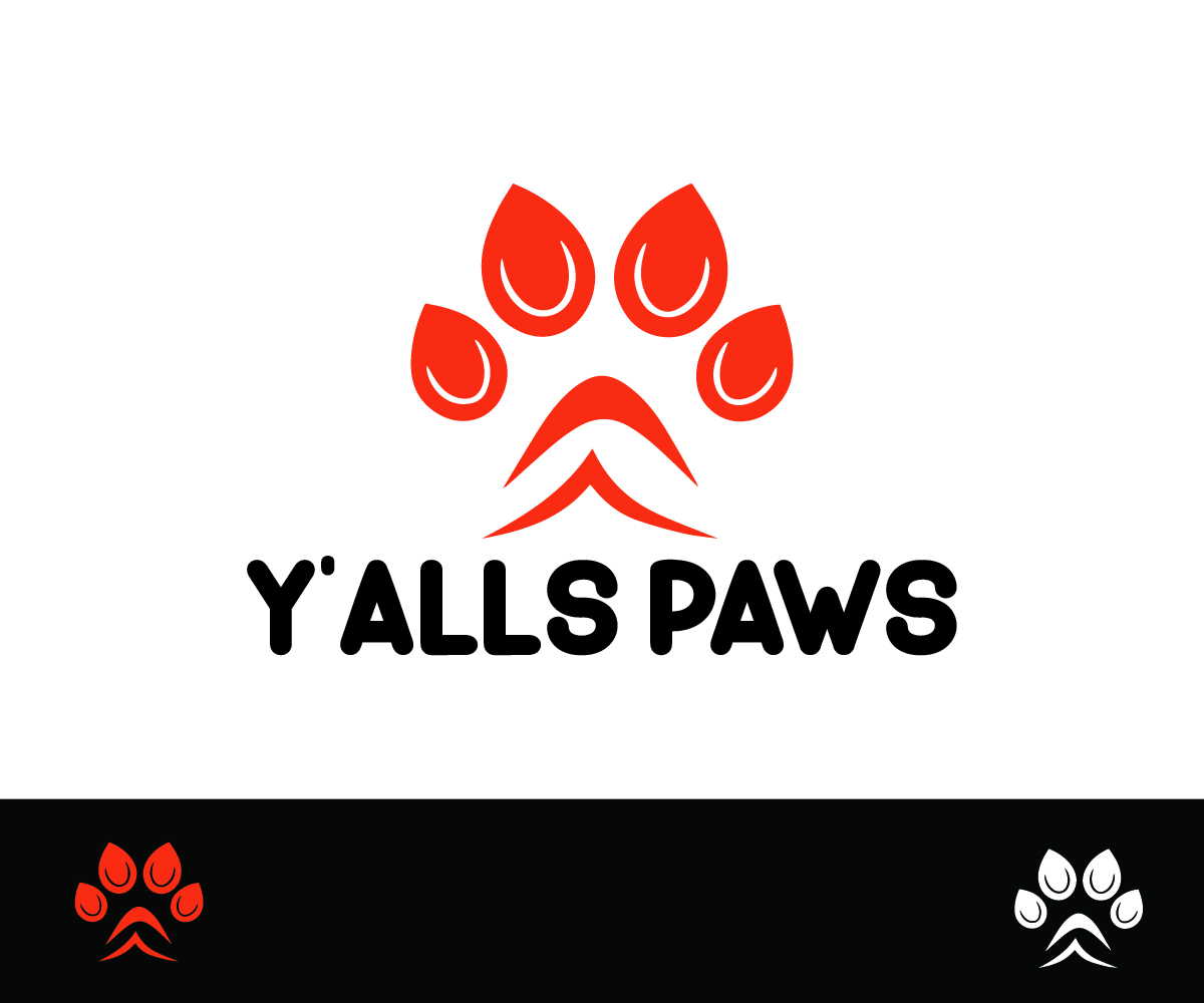 Logo Design by S5 for Y'alls Paws | Design #32366094