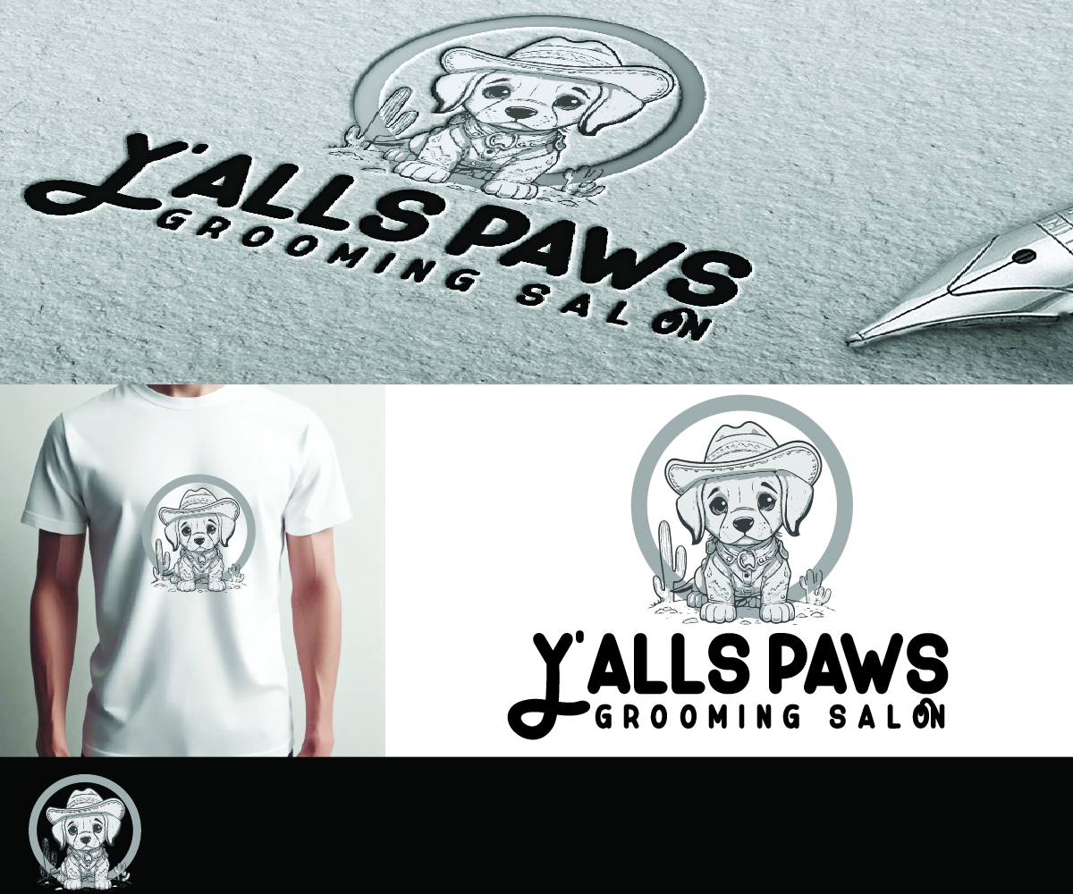 Logo Design by S5 for Y'alls Paws | Design #32381028