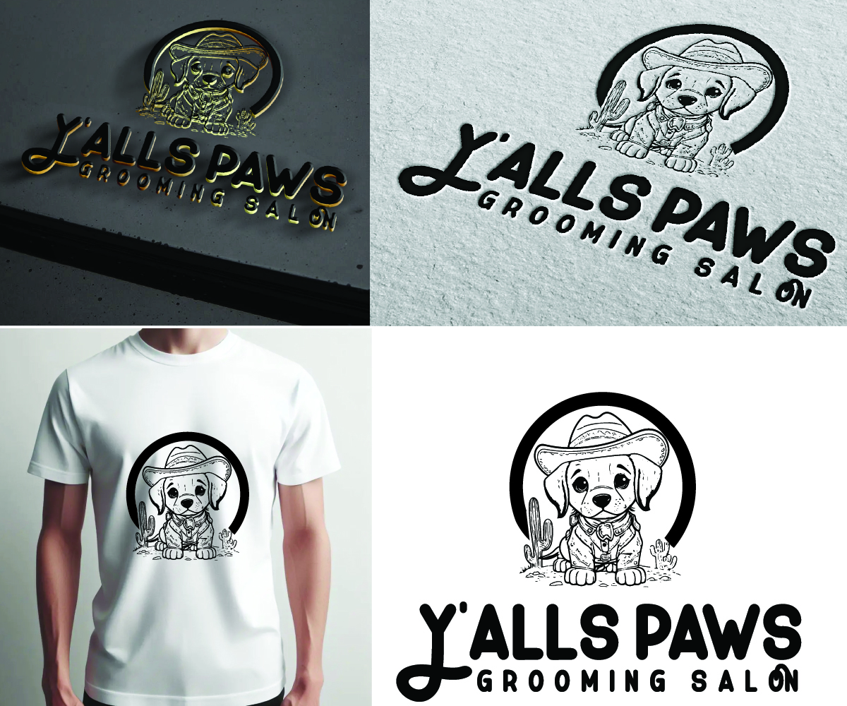 Logo Design by S5 for Y'alls Paws | Design #32381508