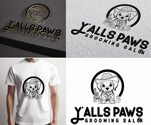 Logo-Design von S5 für Y'alls Paws | Design: #32381508