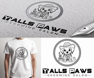 Logo-Design von S5 für Y'alls Paws | Design: #32386171
