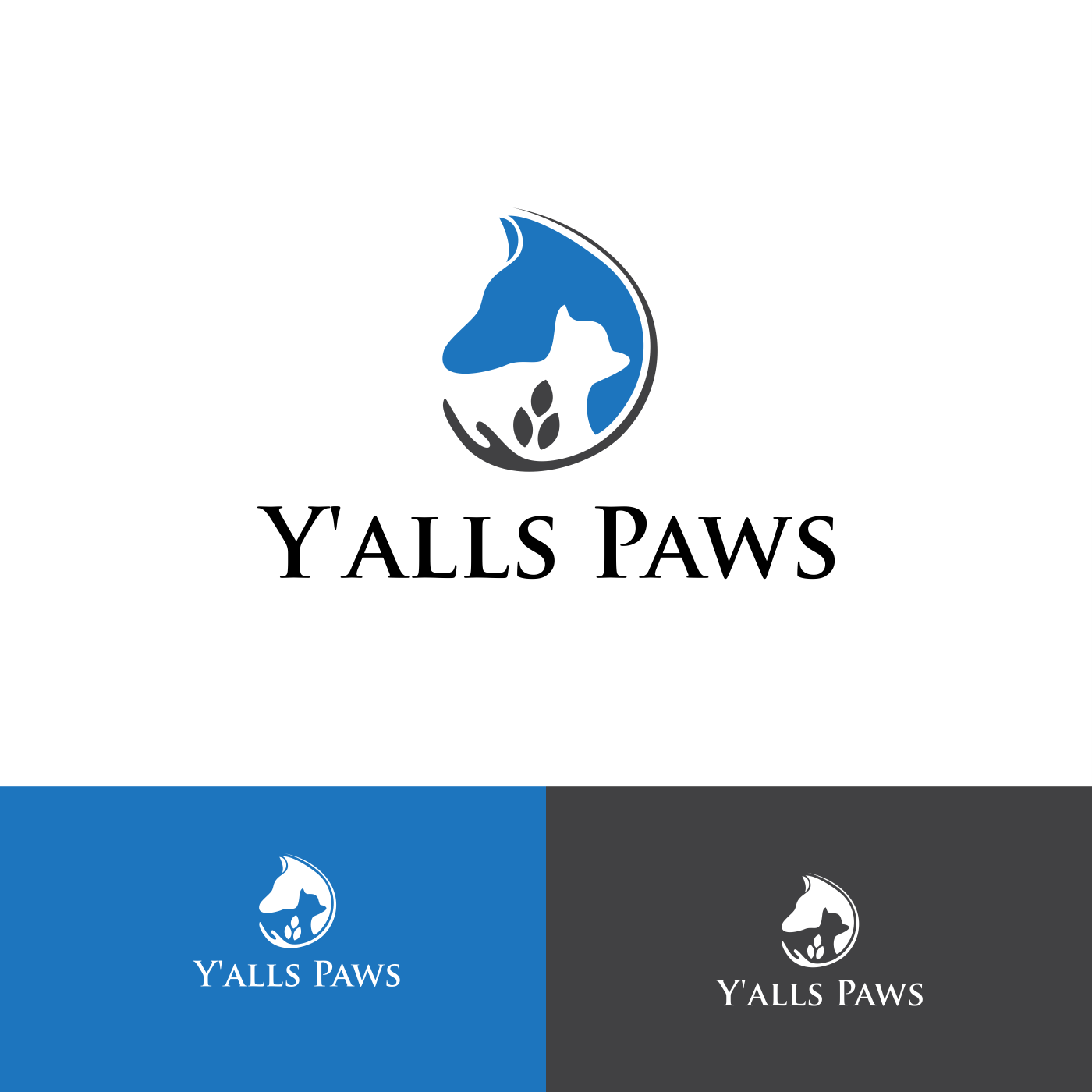 Logo Design by DeaDsn for Y'alls Paws | Design #32363049
