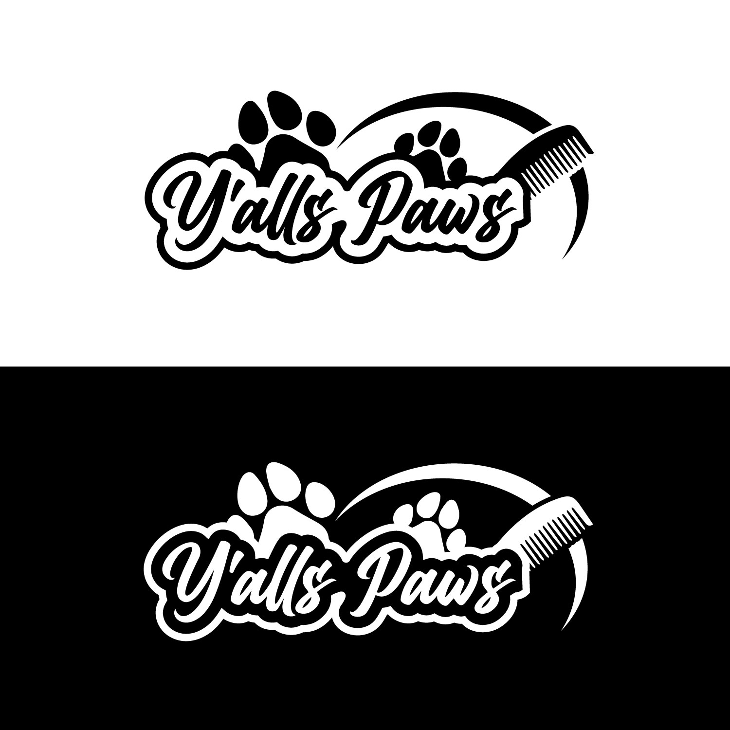 Logo Design by greatlikelogo for Y'alls Paws | Design #32365967