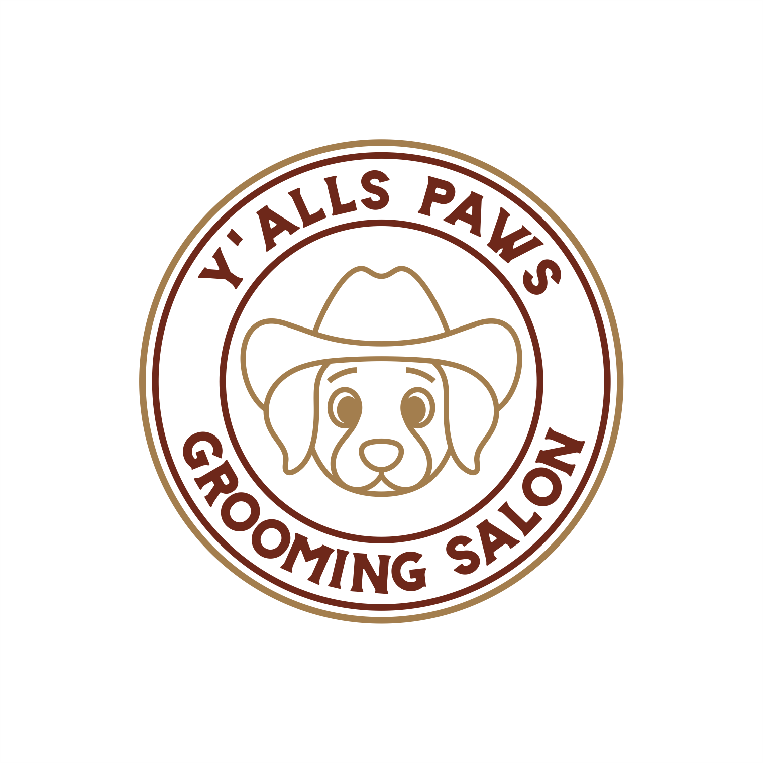 Logo Design by  Budi Sartika for Y'alls Paws | Design #32371894