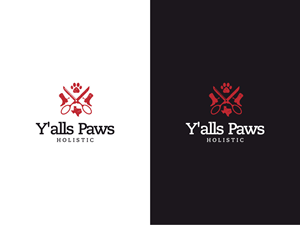 Logo-Design von Atvento Graphics für Y'alls Paws | Design: #32376600