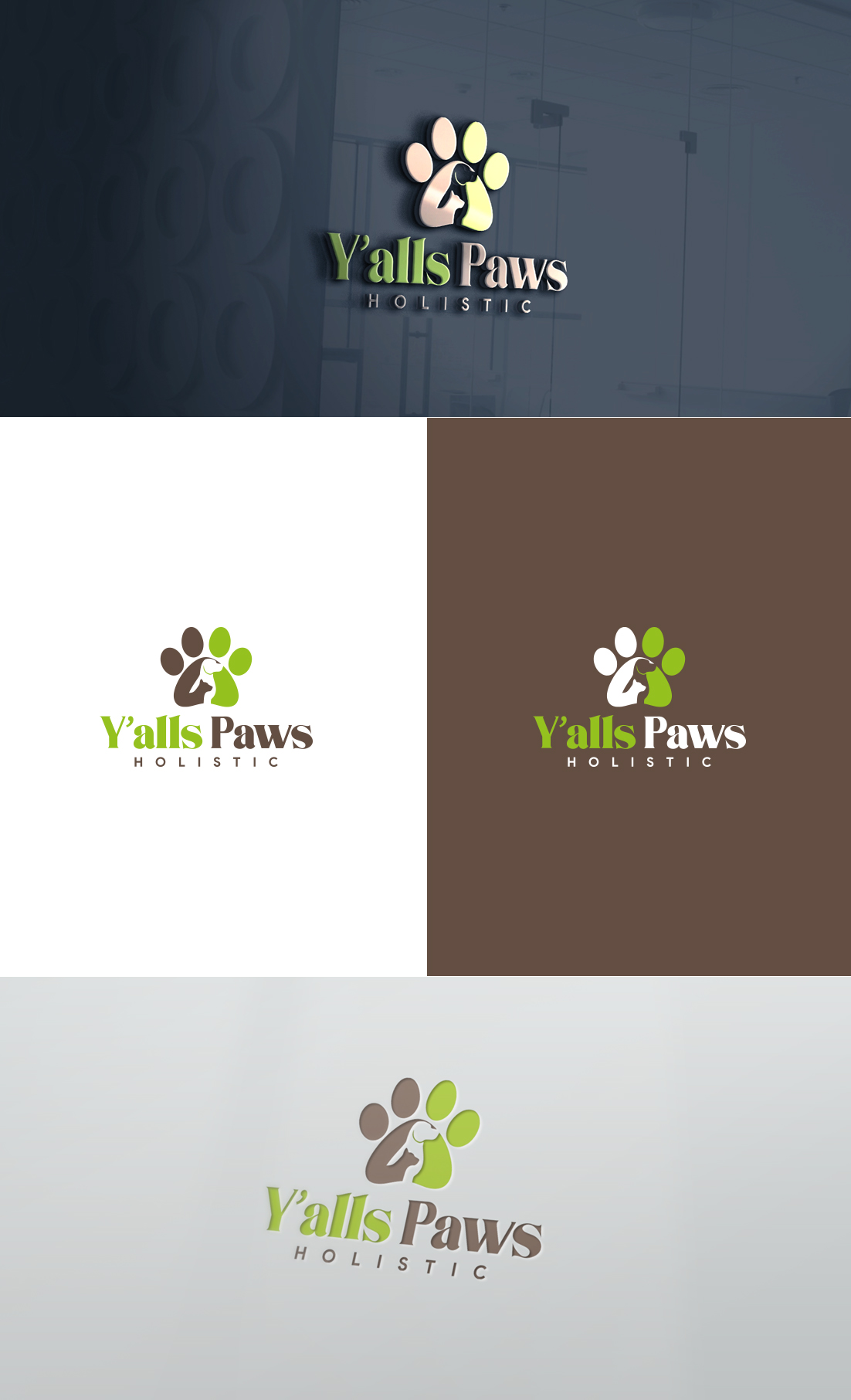 Diseño de Logo por GLDesigns para Y'alls Paws | Diseño #32360457