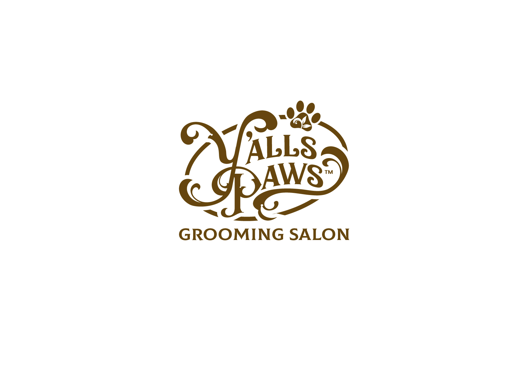 Diseño de Logo por ~idiaz~ para Y'alls Paws | Diseño #32364818