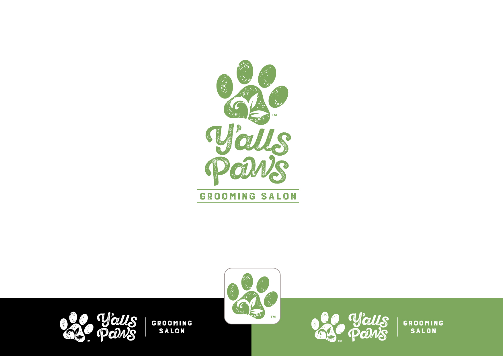 Logo Design by ~idiaz~ for Y'alls Paws | Design #32370046