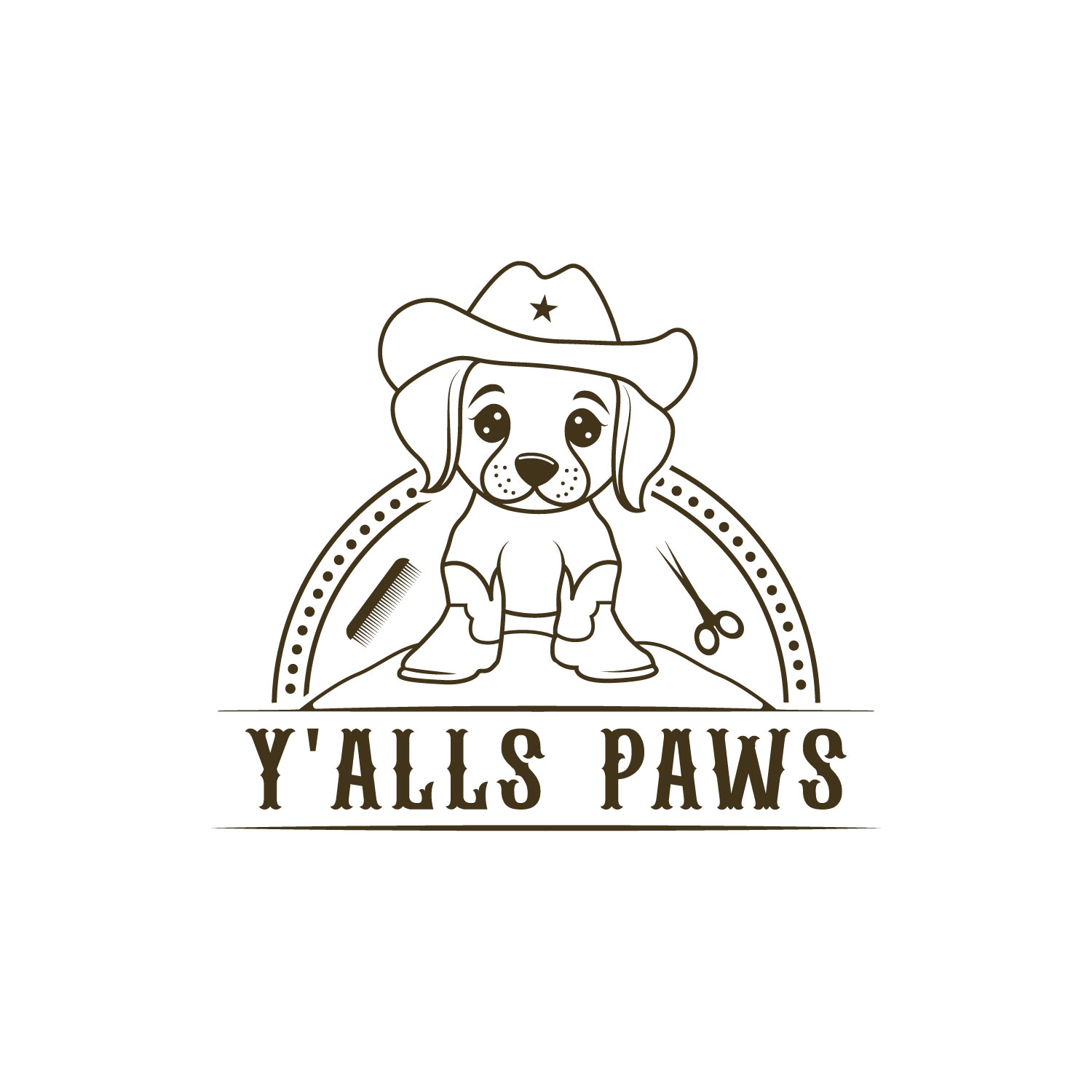 Diseño de Logo por LAXMI DESIGNHUB para Y'alls Paws | Diseño #32375229