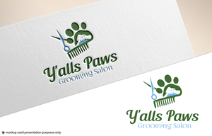 Logo-Design von Rubia@ für Y'alls Paws | Design: #32368240
