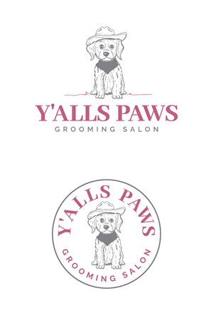Logo Design by Fajr. for Y'alls Paws | Design: #32379793