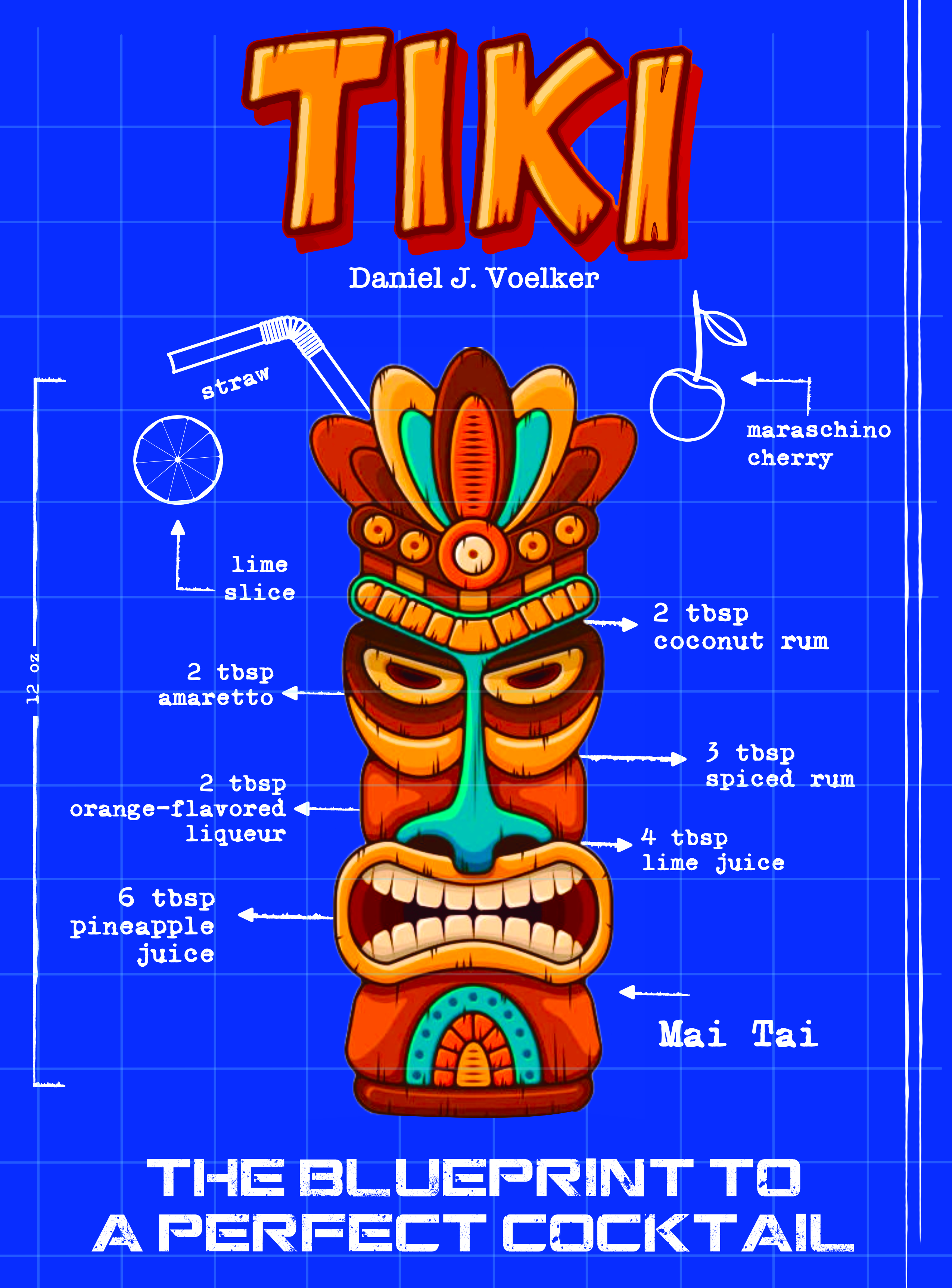 Book Cover Design by AnninWonderland for Tiki Cocktail University | Design #32377733