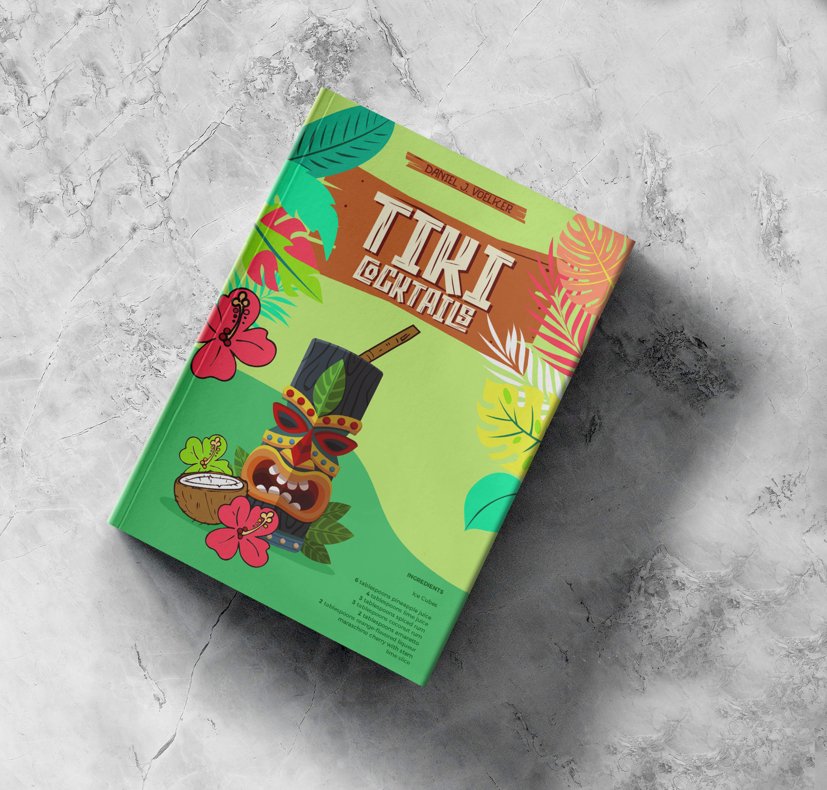 Diseño de portada de libro por Jose Loaiza para Tiki Cocktail University | Diseño #32364666