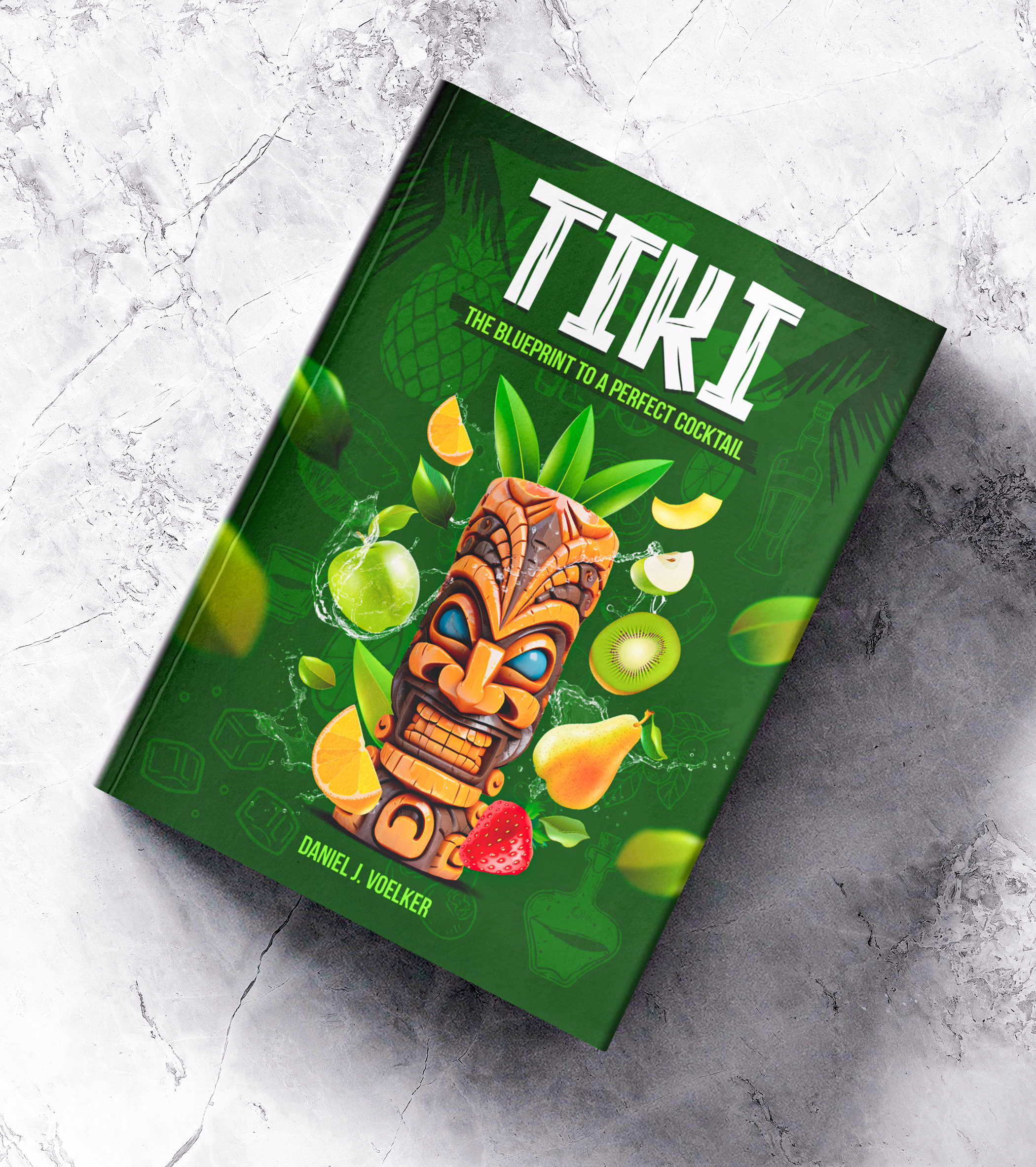 Diseño de portada de libro por Jose Loaiza para Tiki Cocktail University | Diseño #32378282