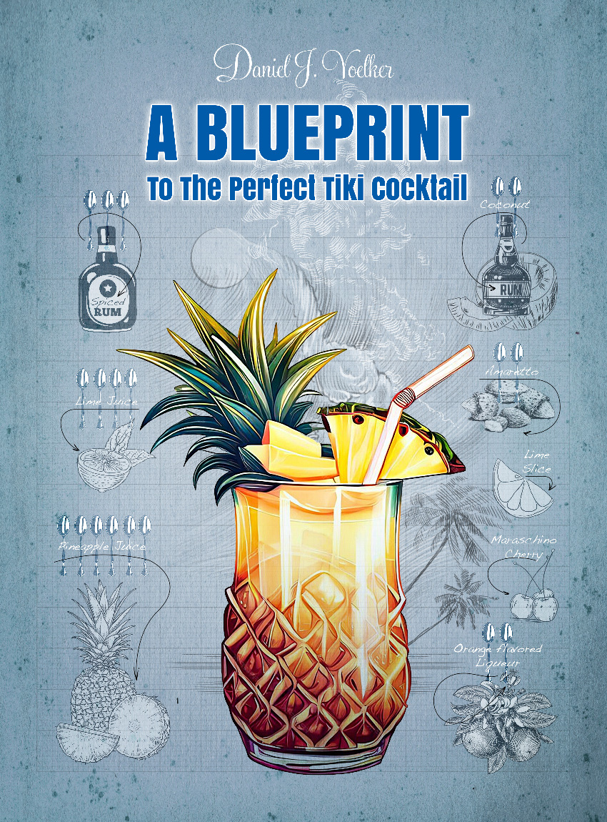 Book Cover Design by Yuriy R for Tiki Cocktail University | Design #32374923