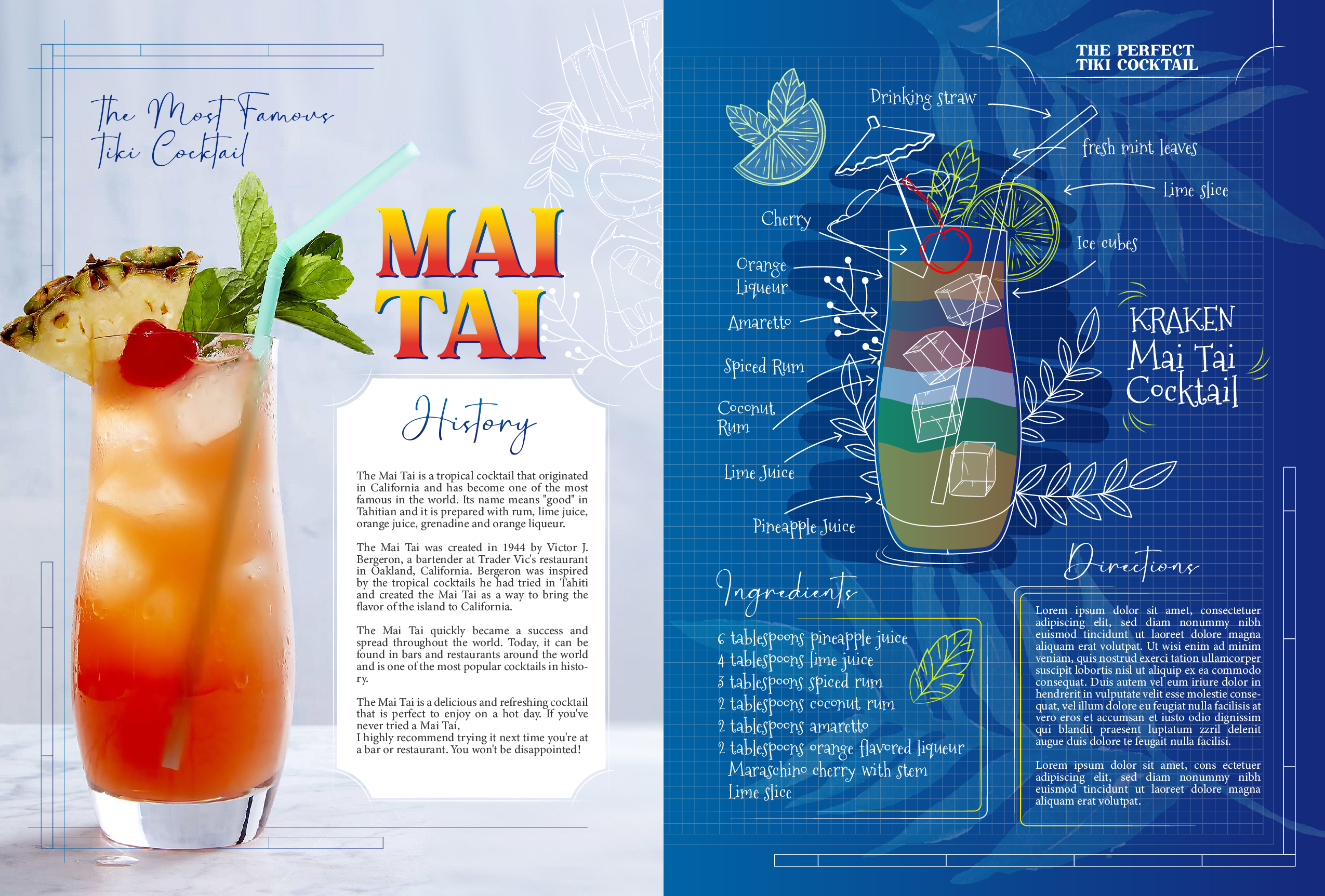 Book Cover Design by Jose Lopez ( Verified Pro Designer ) for Tiki Cocktail University | Design #32434402