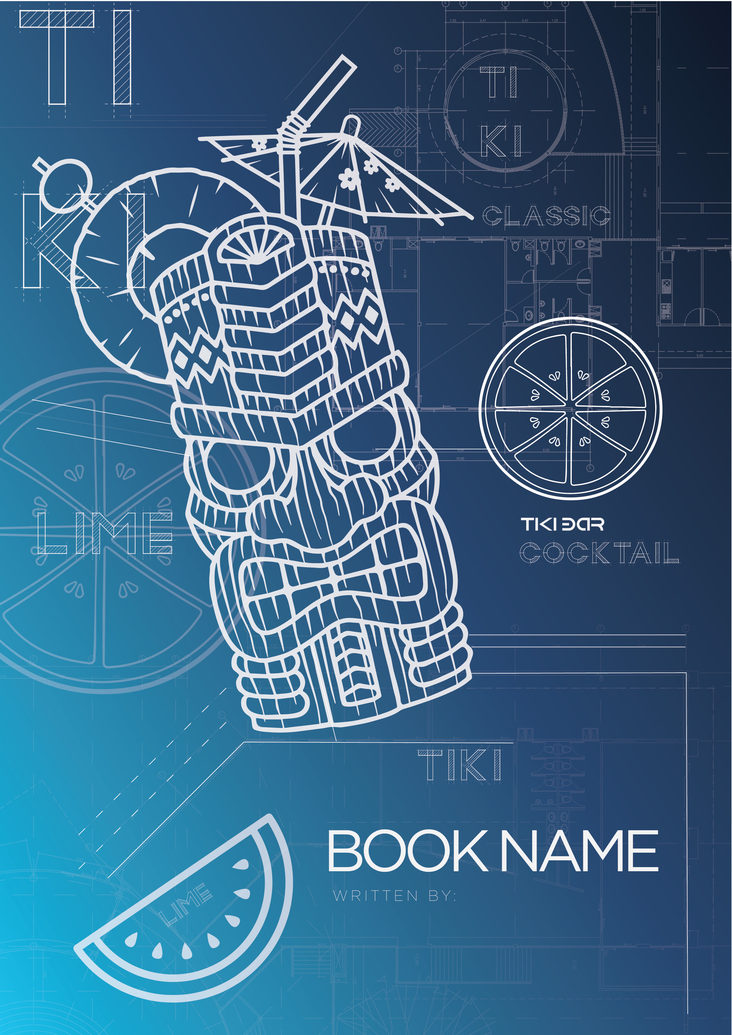 Book Cover Design by ManjulaART for Tiki Cocktail University | Design #32360910