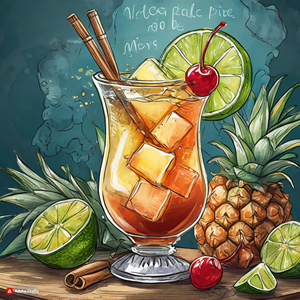 Book Cover Design by Summit099 for Tiki Cocktail University | Design: #32362910