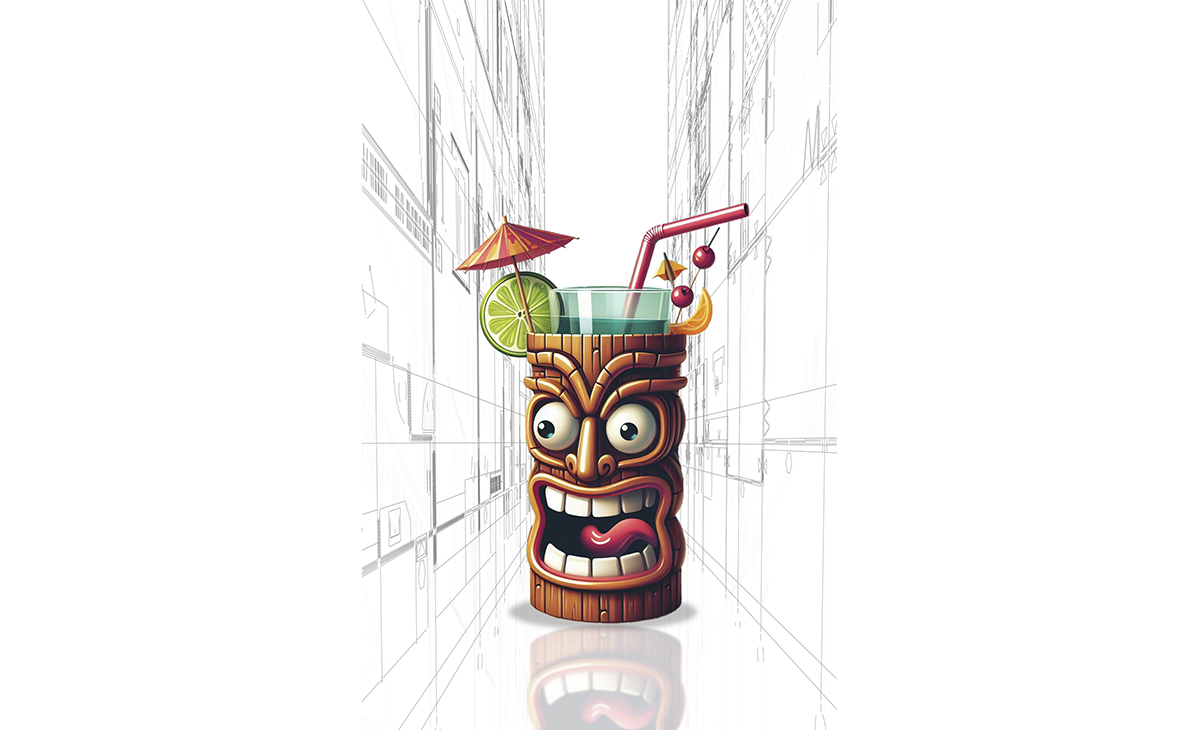 Book Cover Design by Zonda Studio for Tiki Cocktail University | Design #32360412