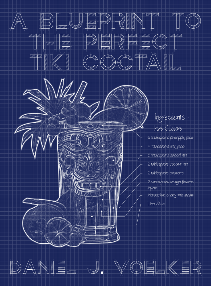 Diseño de portada de libro por vectoradics para Tiki Cocktail University | Diseño #32361755