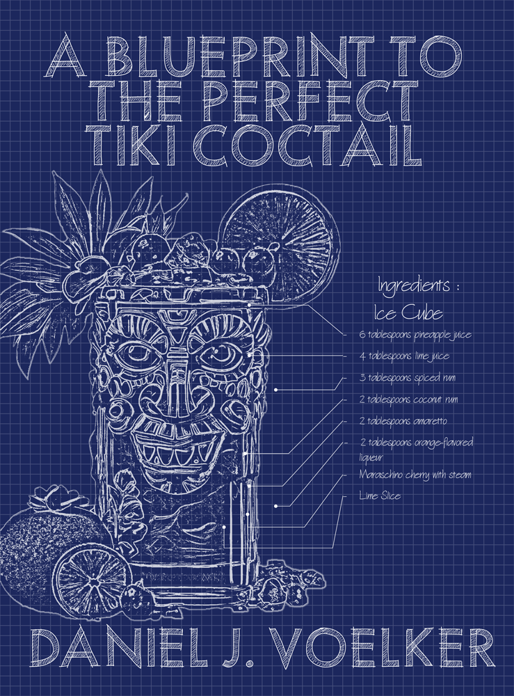 Diseño de portada de libro por vectoradics para Tiki Cocktail University | Diseño #32364579