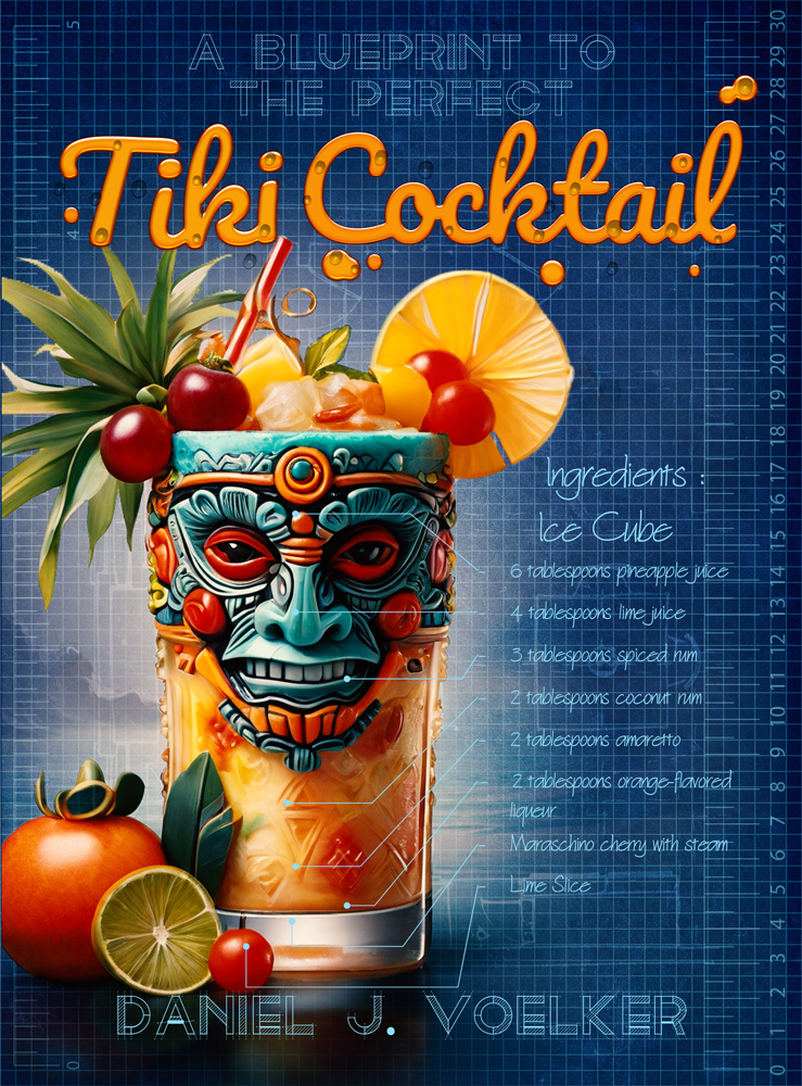 Diseño de portada de libro por vectoradics para Tiki Cocktail University | Diseño #32381879