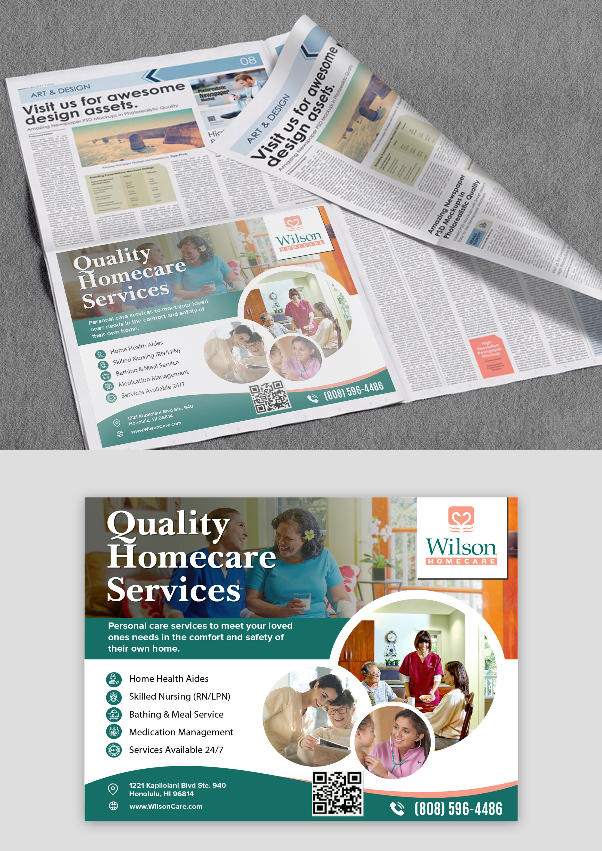 Advertisement Design by Usman_Live for Wilson Care Group | Design #32368829