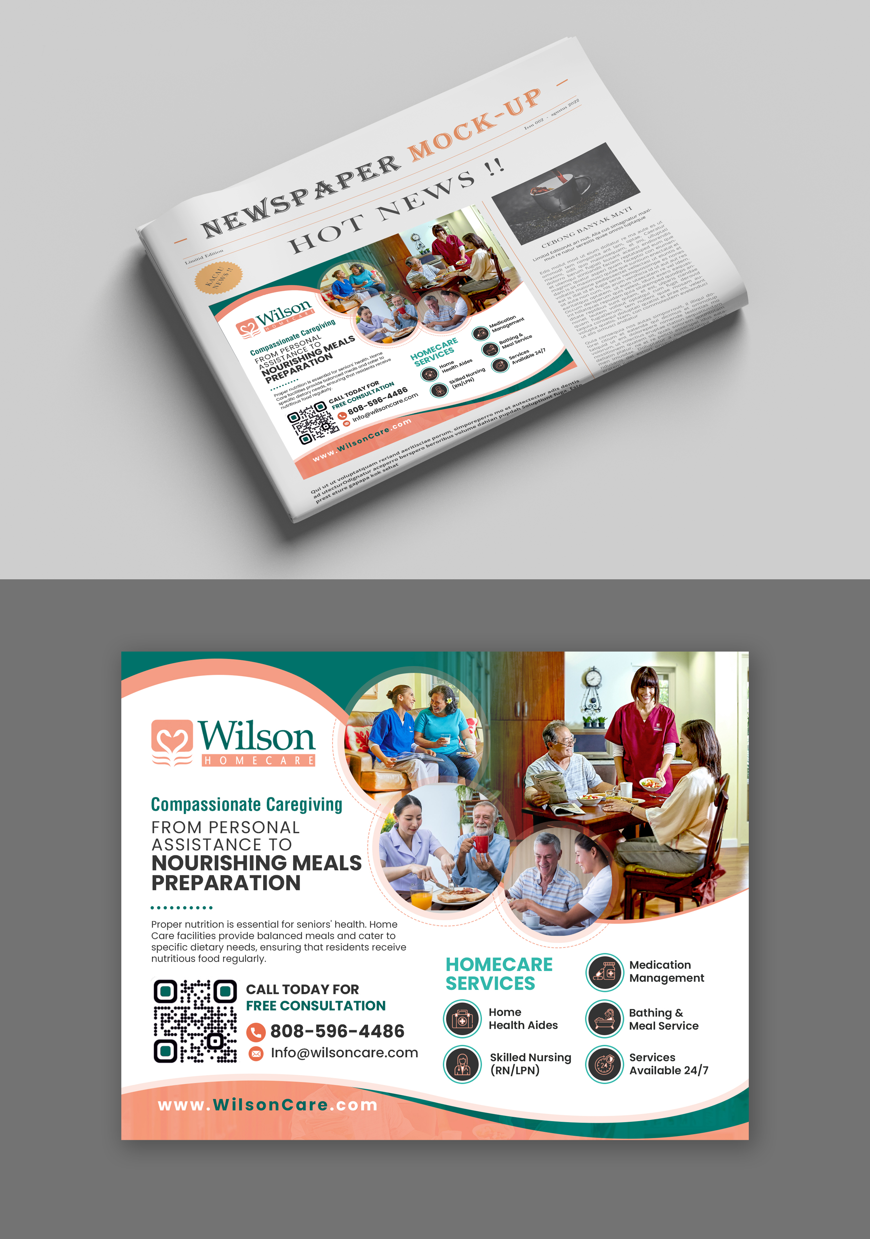 Advertisement Design by debdesign for Wilson Care Group | Design #32375681