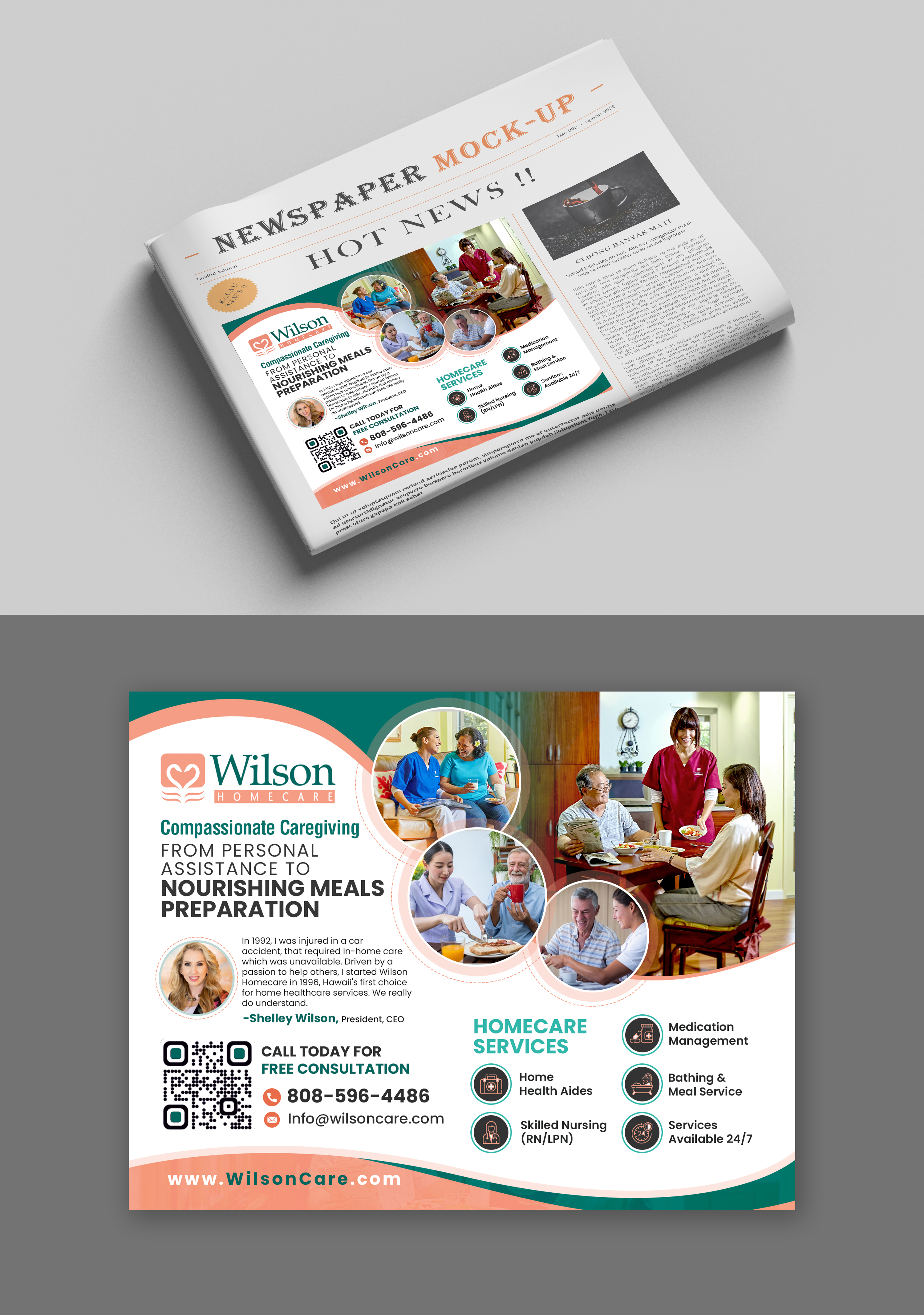 Advertisement Design by debdesign for Wilson Care Group | Design #32375682