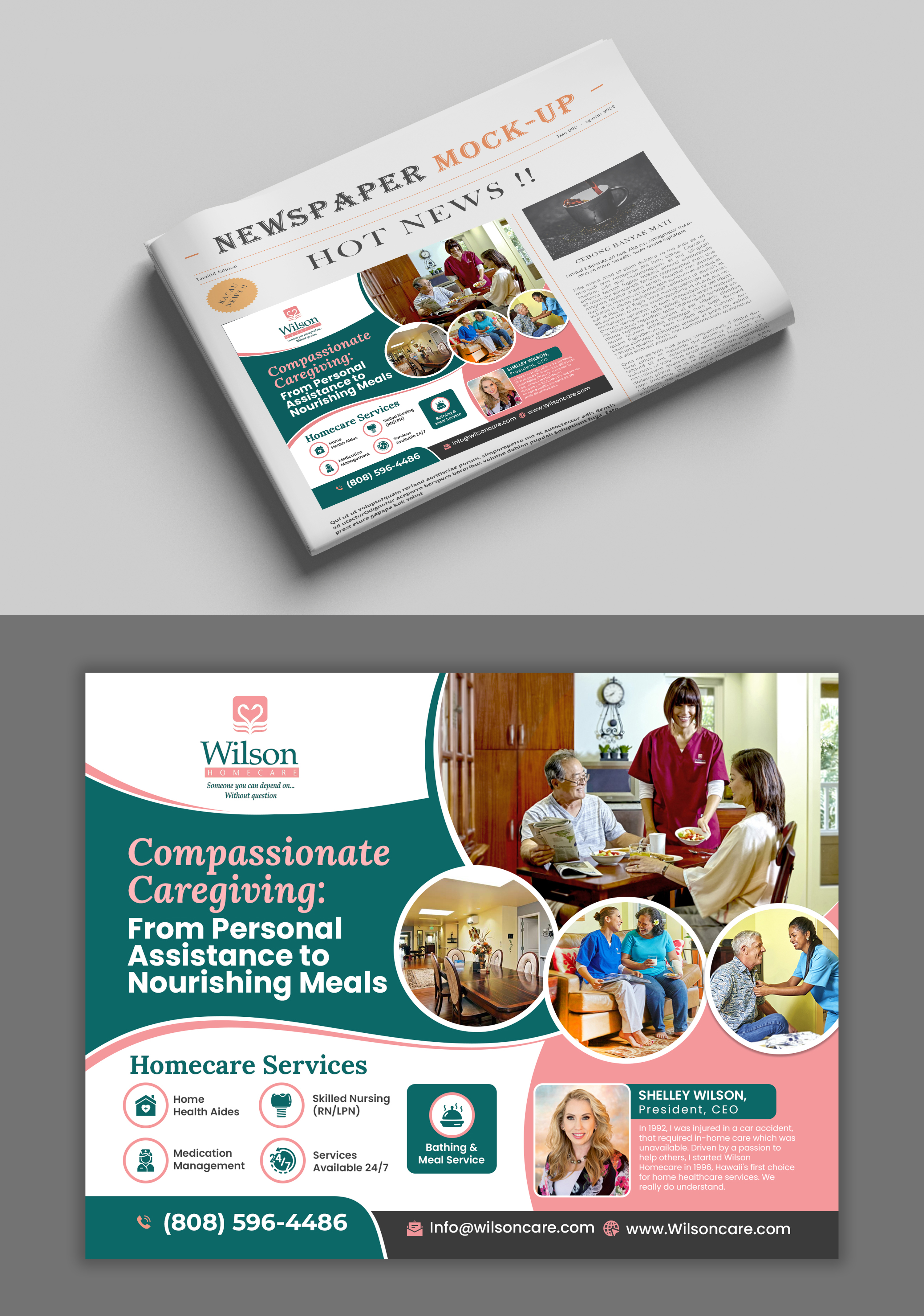 Advertisement Design by debdesign for Wilson Care Group | Design #32375904