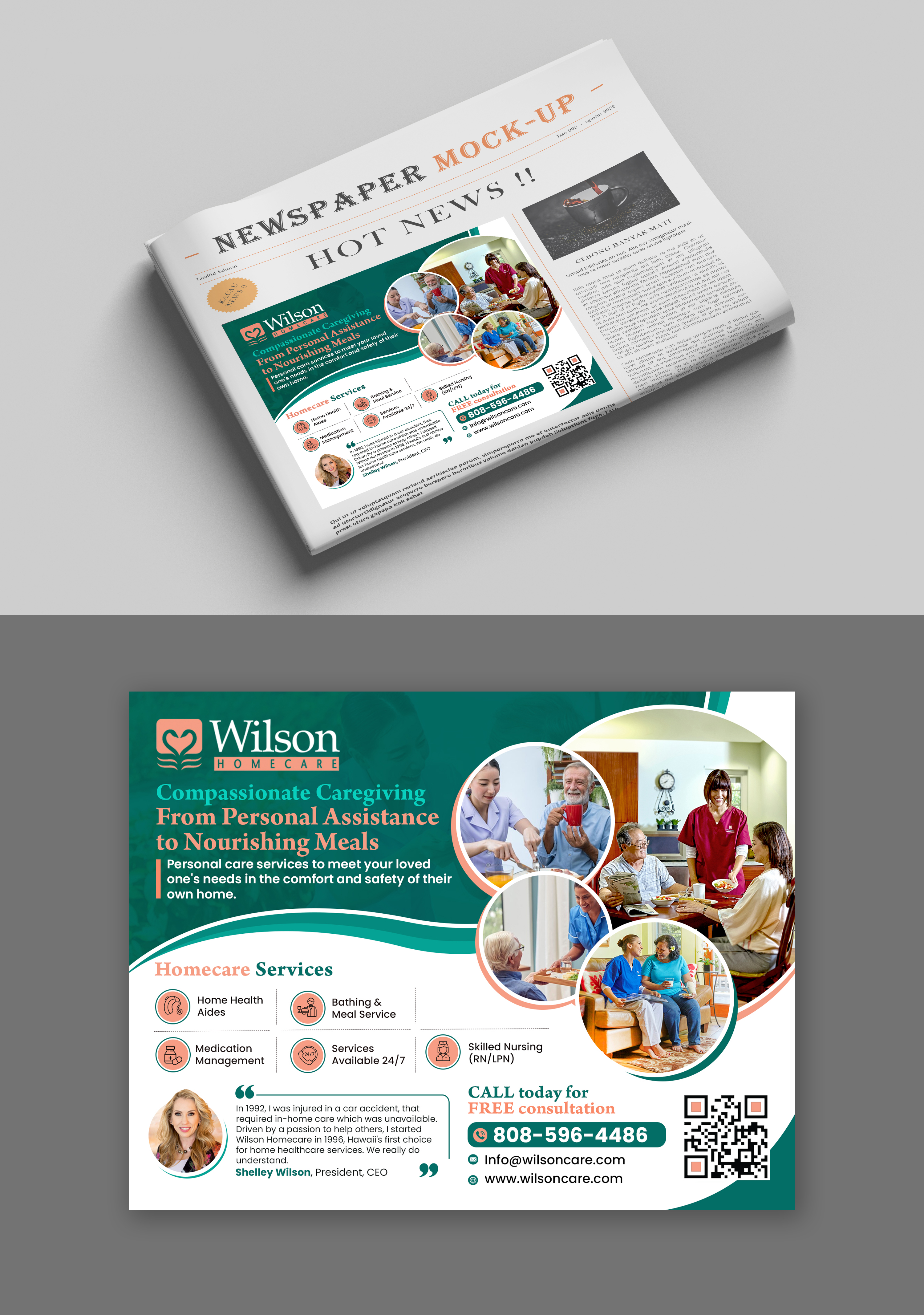 Advertisement Design by debdesign for Wilson Care Group | Design #32376467