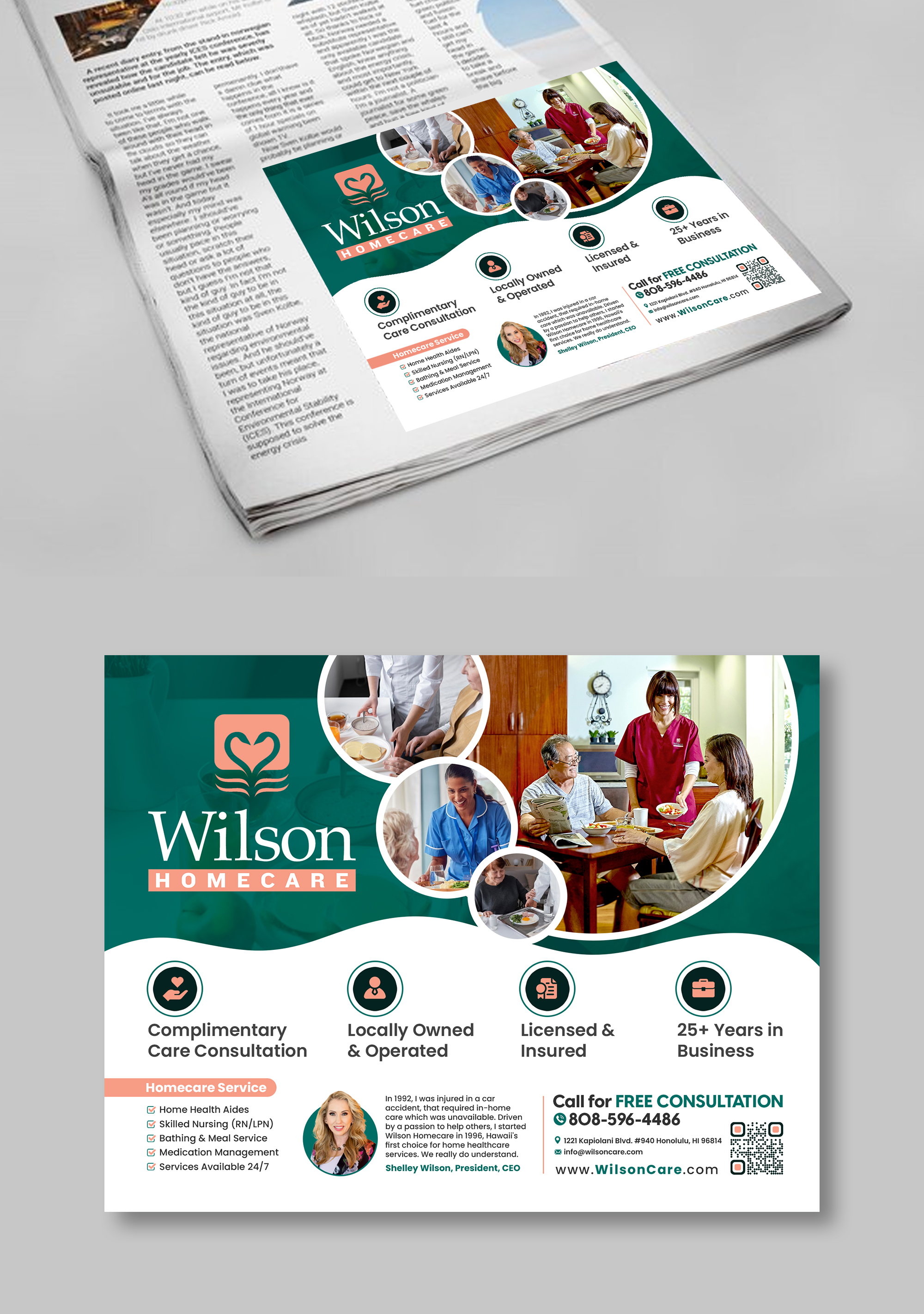 Advertisement Design by debdesign for Wilson Care Group | Design #32376573