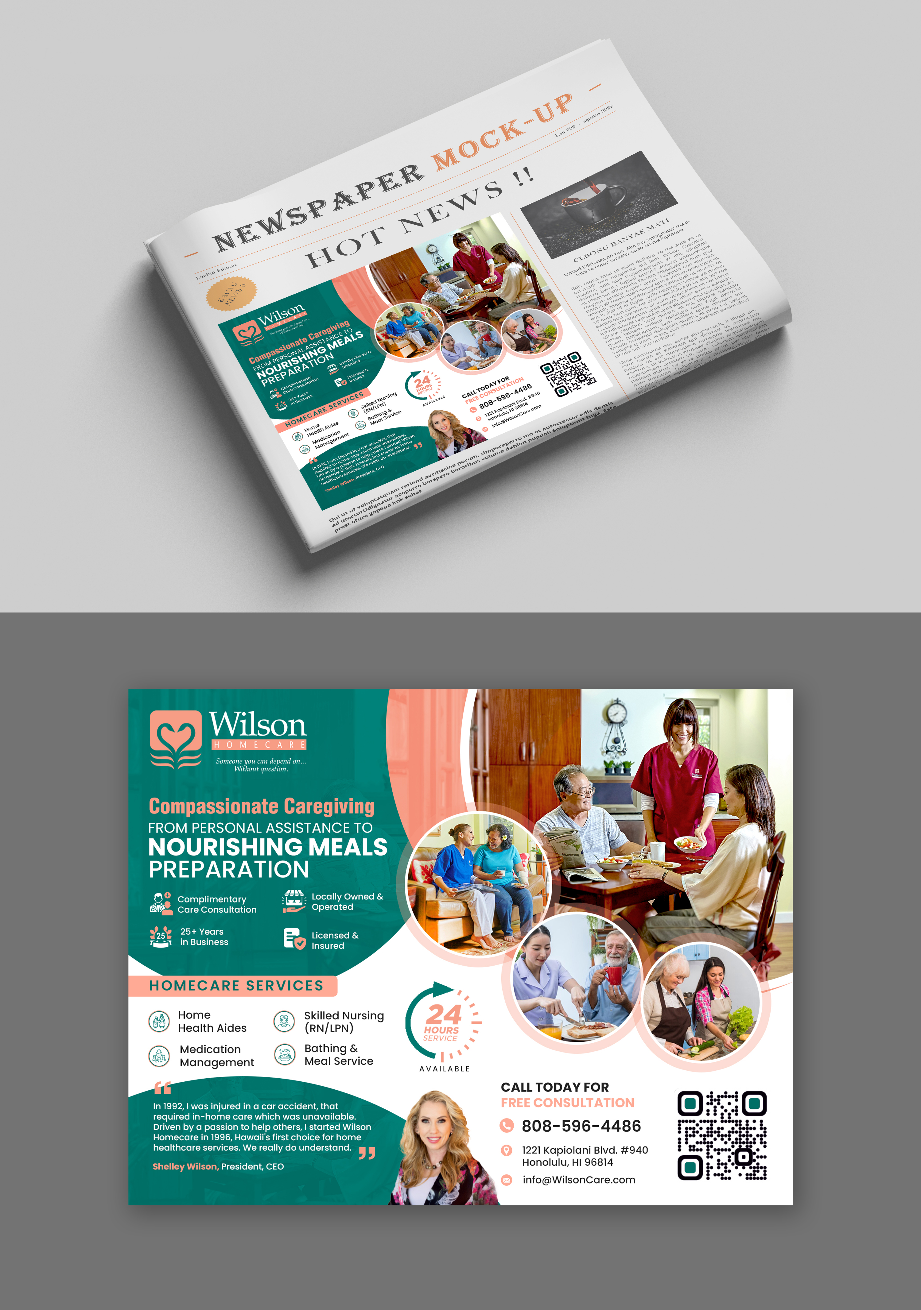 Advertisement Design by debdesign for Wilson Care Group | Design #32377241
