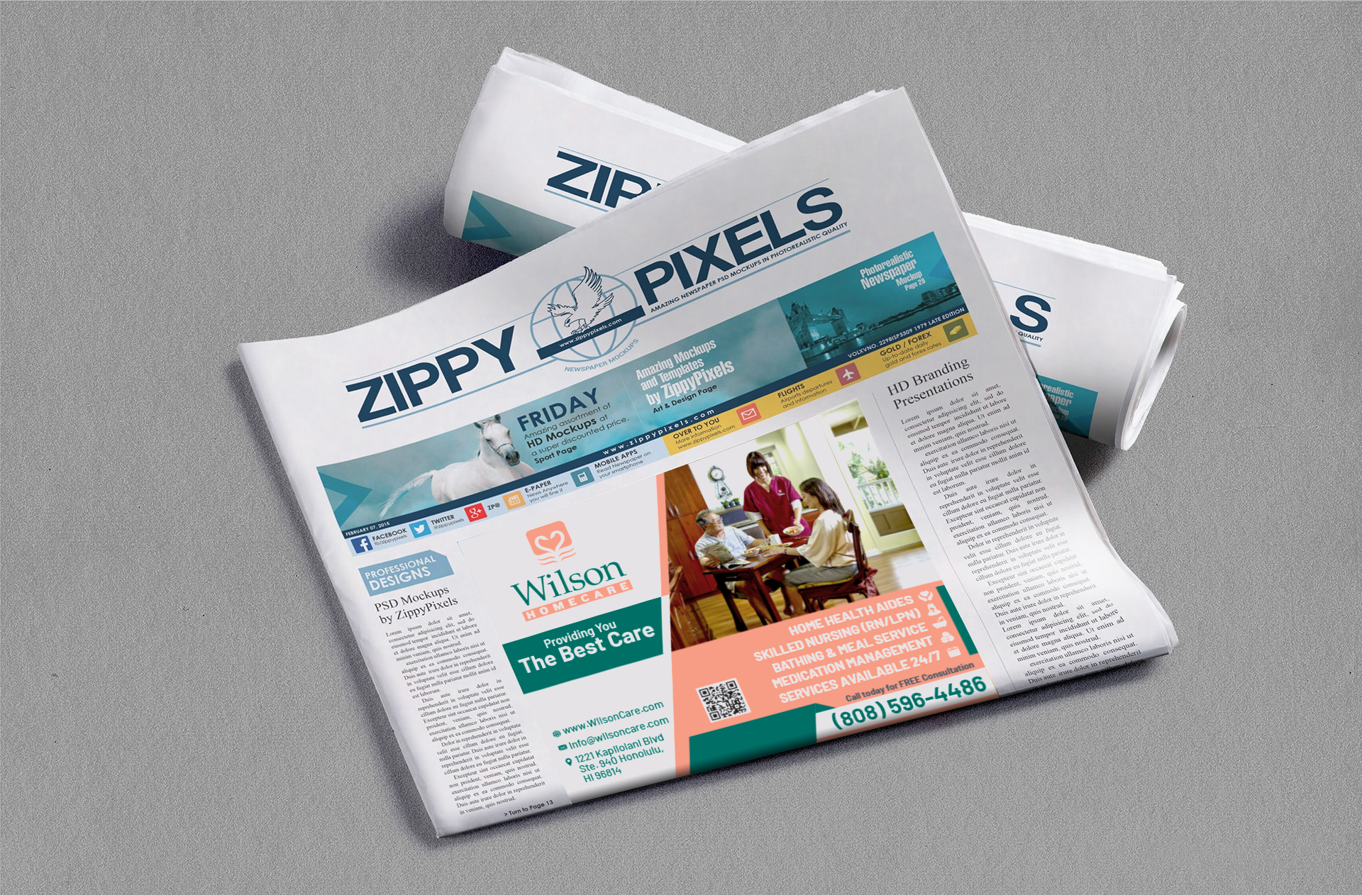 Advertisement Design by deseinsteinz for Wilson Care Group | Design #32406215