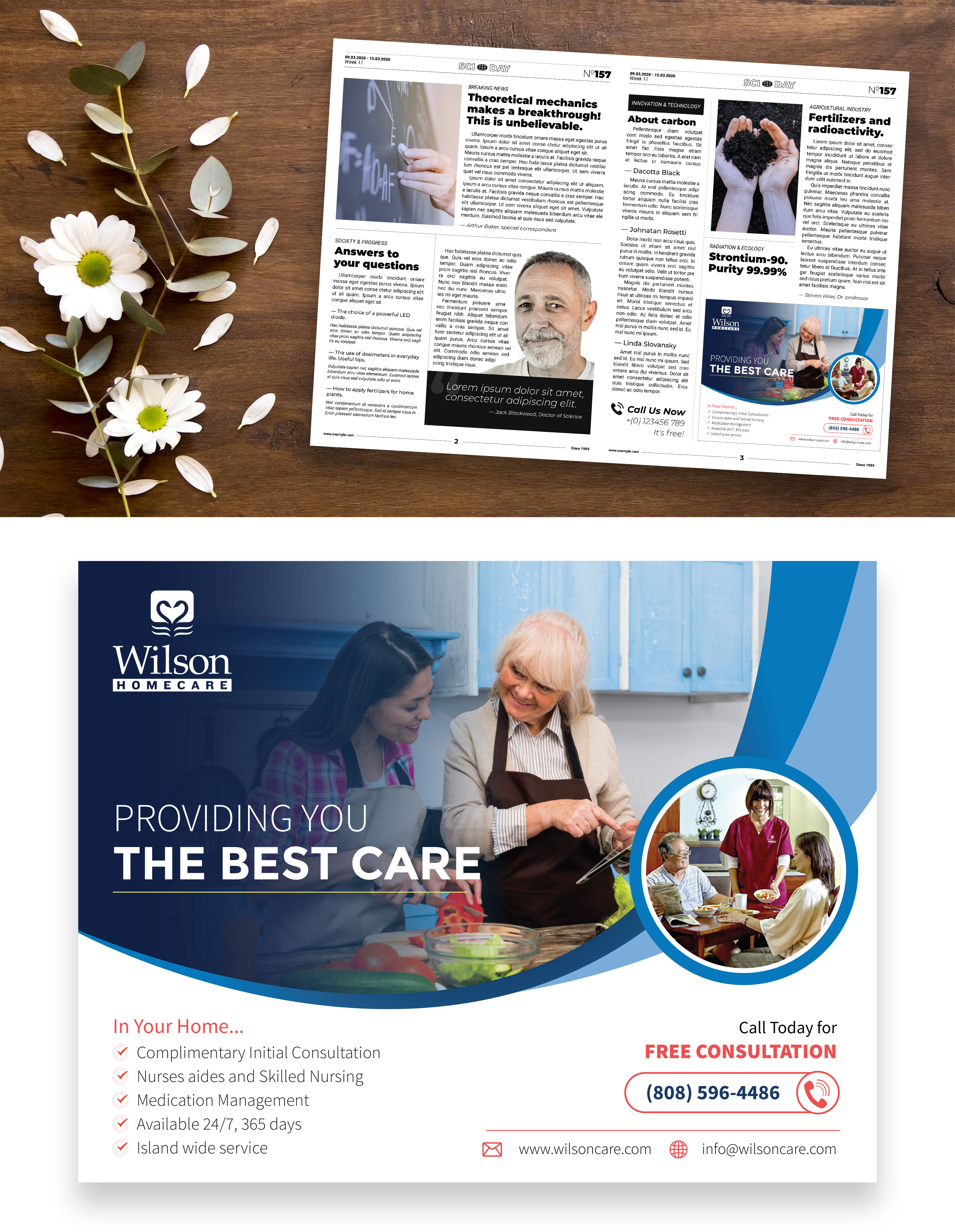 Advertisement Design by Impressive Designs for Wilson Care Group | Design #32390550
