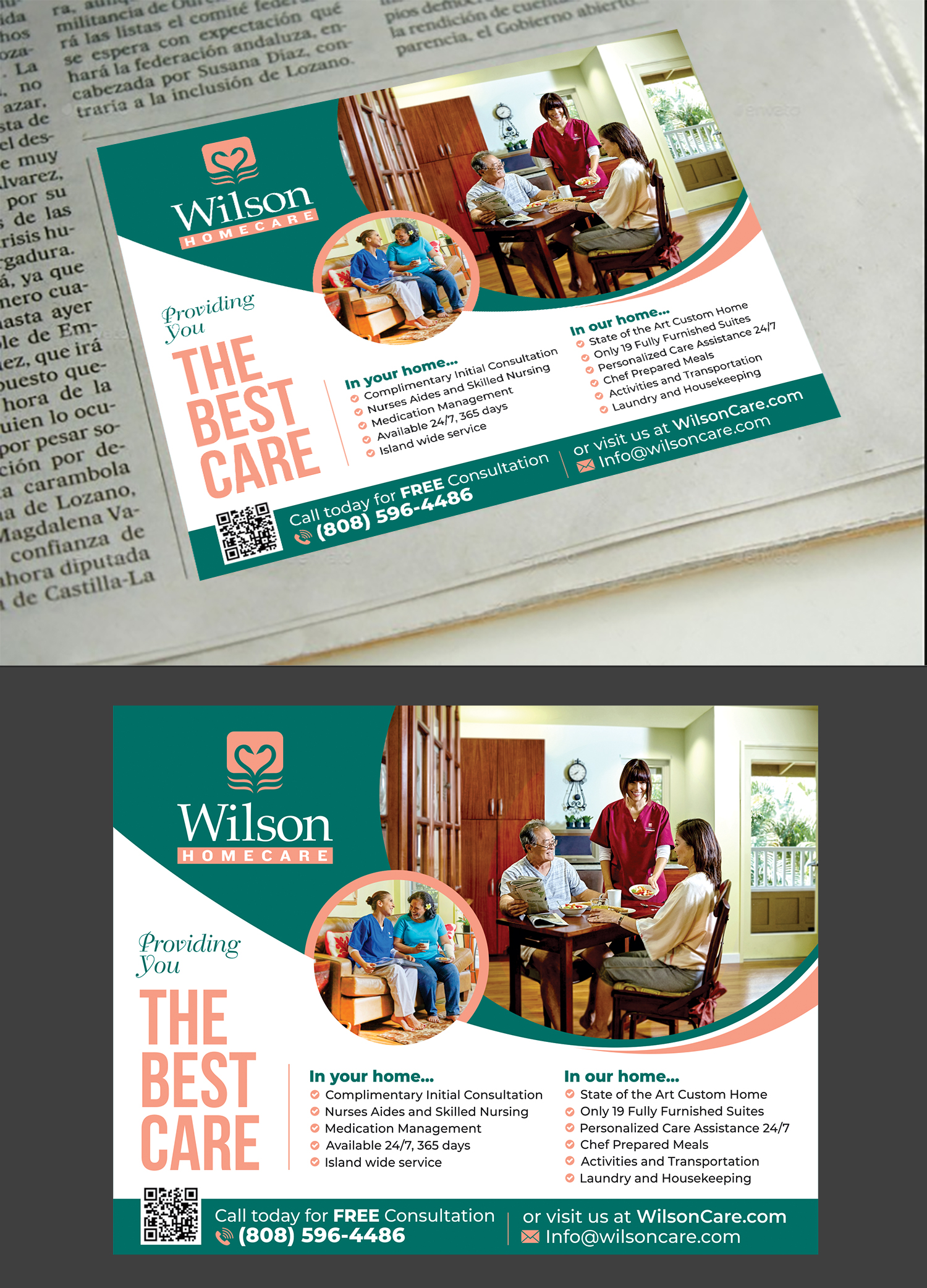 Advertisement Design by Aurora:) for Wilson Care Group | Design #32362256