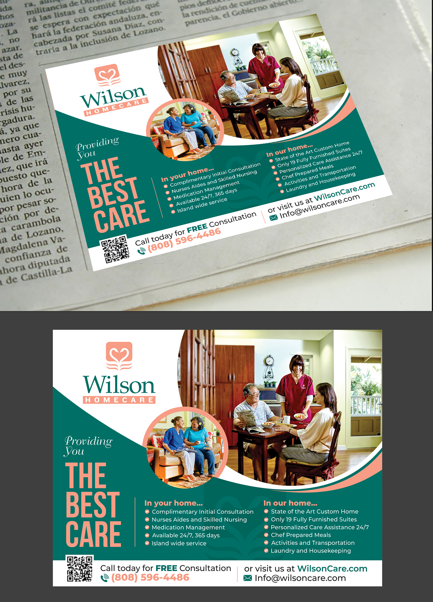 Advertisement Design by Aurora:) for Wilson Care Group | Design #32362257