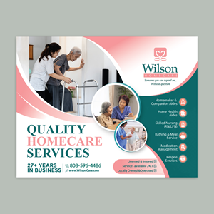 Newspaper Ad Design by Sun Creative for Wilson Care Group | Design: #32444508