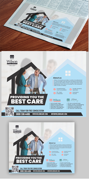 Newspaper Ad Design by Nel. for Wilson Care Group | Design: #32438346